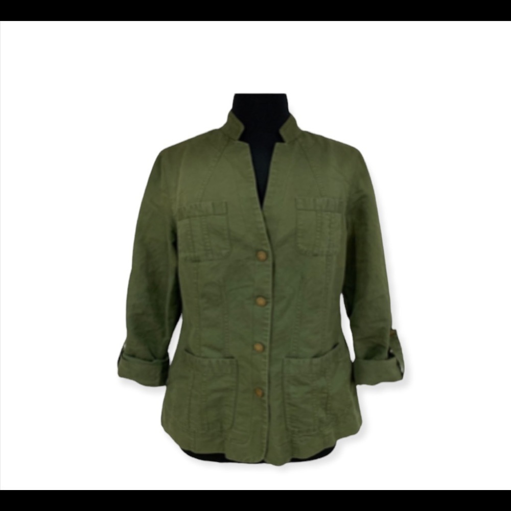 Coldwater Creek Olive Utility Jacket